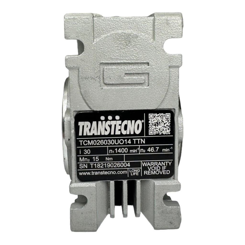 Transtecno TCM026030UO14 TTN Schneckengetriebe Getriebe 1400min / 46,7min / i30