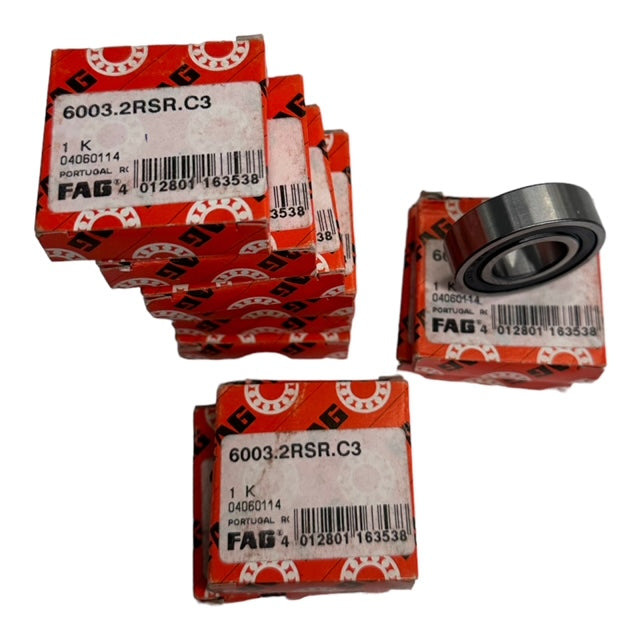 10x FAG 6003-2RSR-C3 Rillenkugellager Kugellager 17x35x10mm