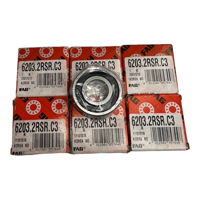 10x FAG 6203.2RSR.C3 Rillenkugellager Kugellager 17x40x12mm