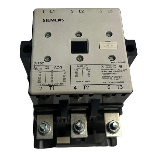 Siemens 3TF5222-0AL2 Schütz, Leistungsschütz,Contactor