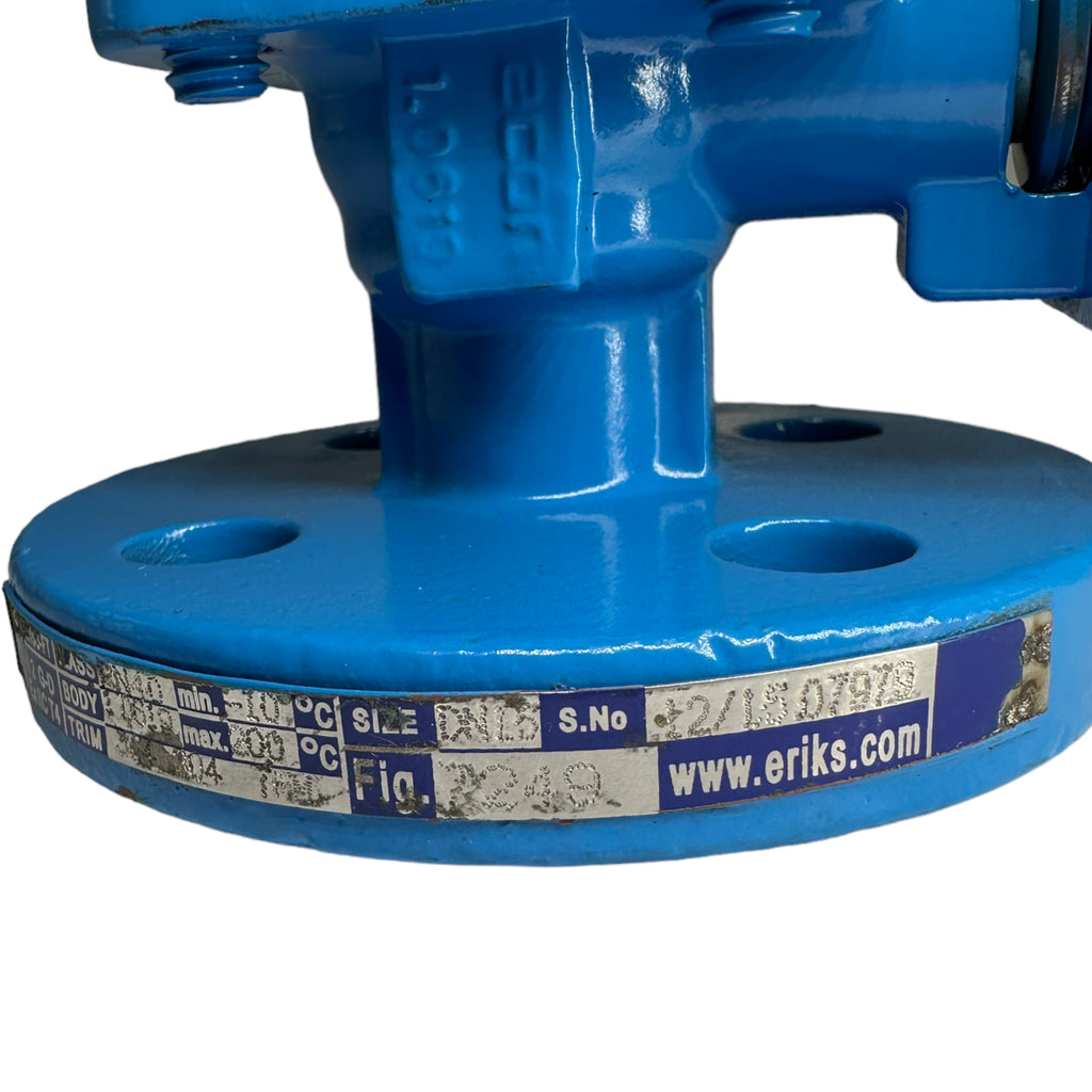 Econ 7249 Stahl 2-Wegeventil Flansch Kugelhahn + Sicherung DN15 PN40 Absperrhahn