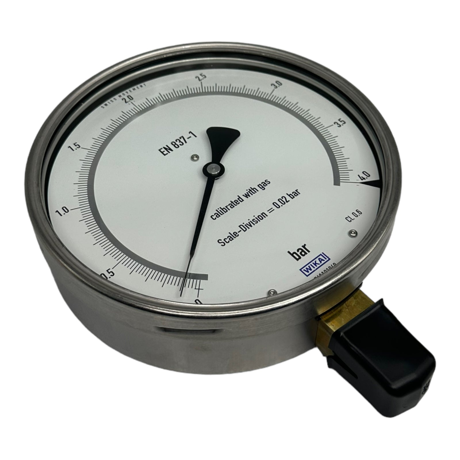 WIKA 312.20.160 Manometer Feinmessmanometer 4bar G1/2B unten 160mm