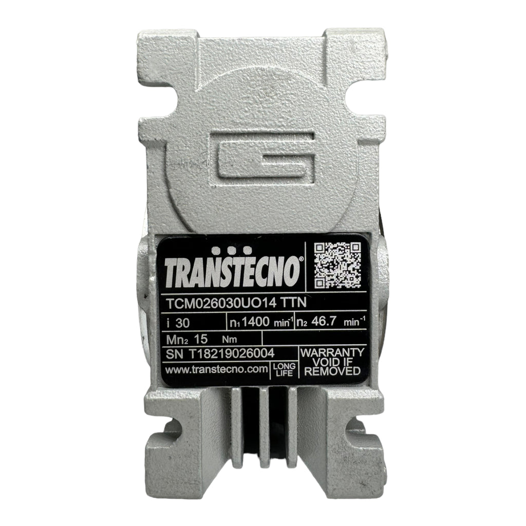 Transtecno TCM026030UO14 TTN Schneckengetriebe Getriebe 1400min / 46,7min / i30