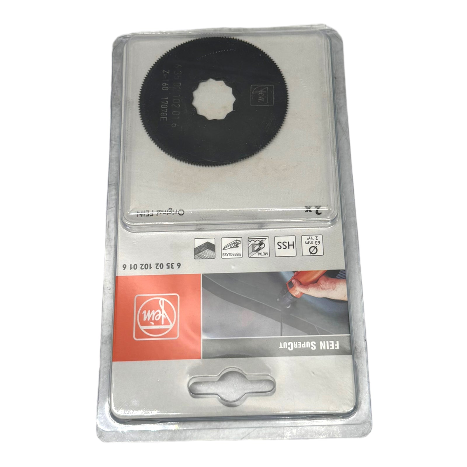2x Fein 63502102016 HSS-Sägeblatt SuperCut 63mm