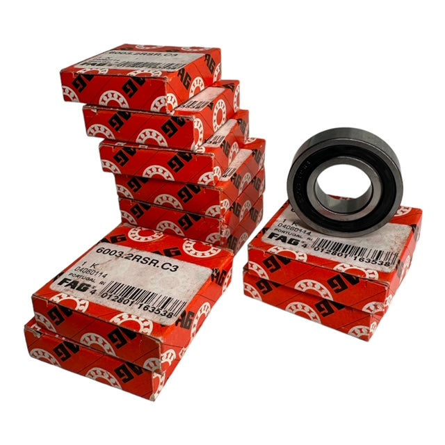10x FAG 6003-2RSR-C3 Rillenkugellager Kugellager 17x35x10mm