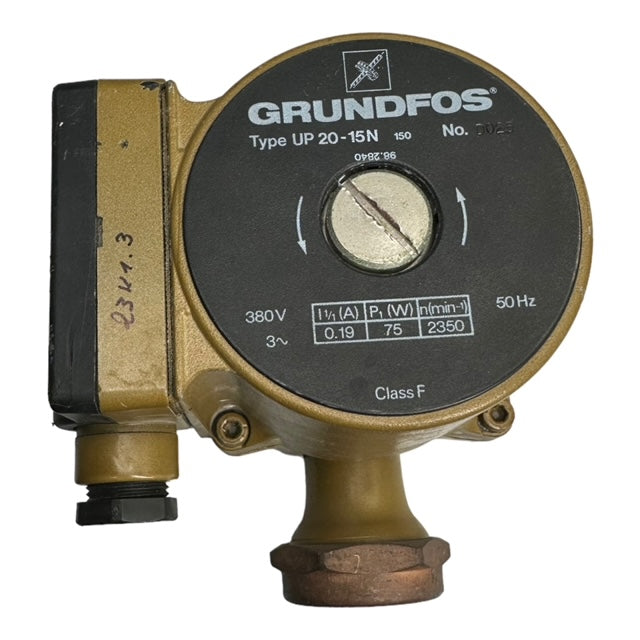 Grundfos UP20-15N Brauchwasserpumpe Zirkulationspunpe 380V