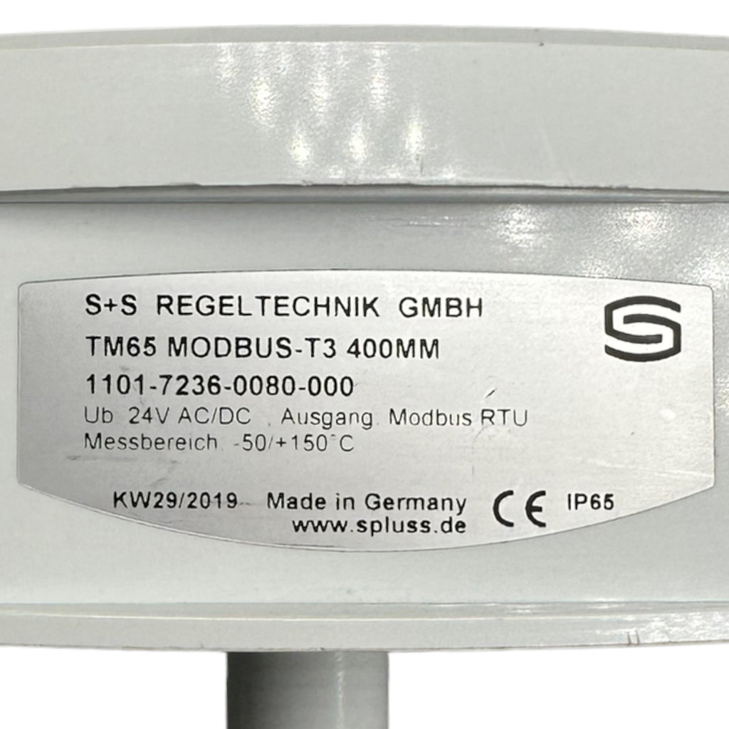 S+S Tauch- Einschraub- Kanal-Temperaturmessumformer TM65-Modbus-T3 400mm