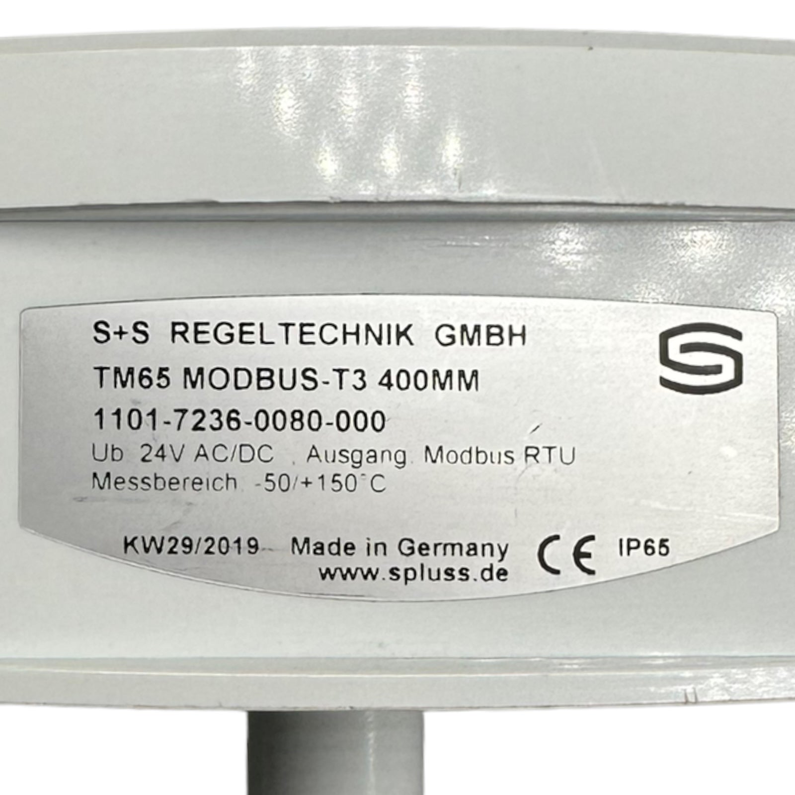 S+S Tauch- Einschraub- Kanal-Temperaturmessumformer TM65-Modbus-T3 400mm