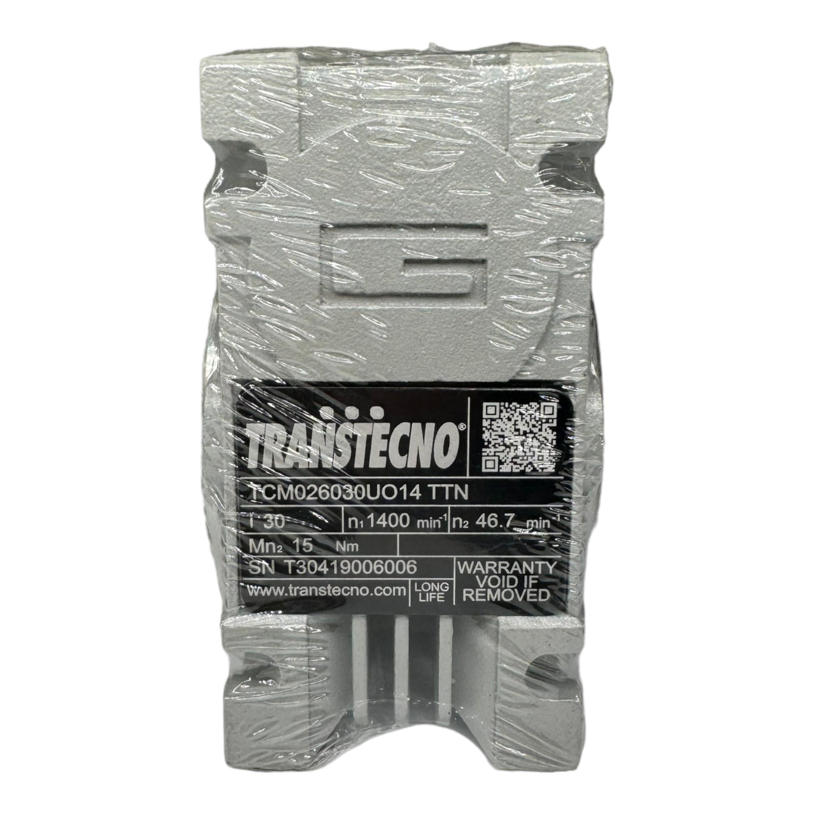 Transtecno TCM026030UO14 TTN Getriebe Schneckengetriebe 1400min / 46,7min / i30