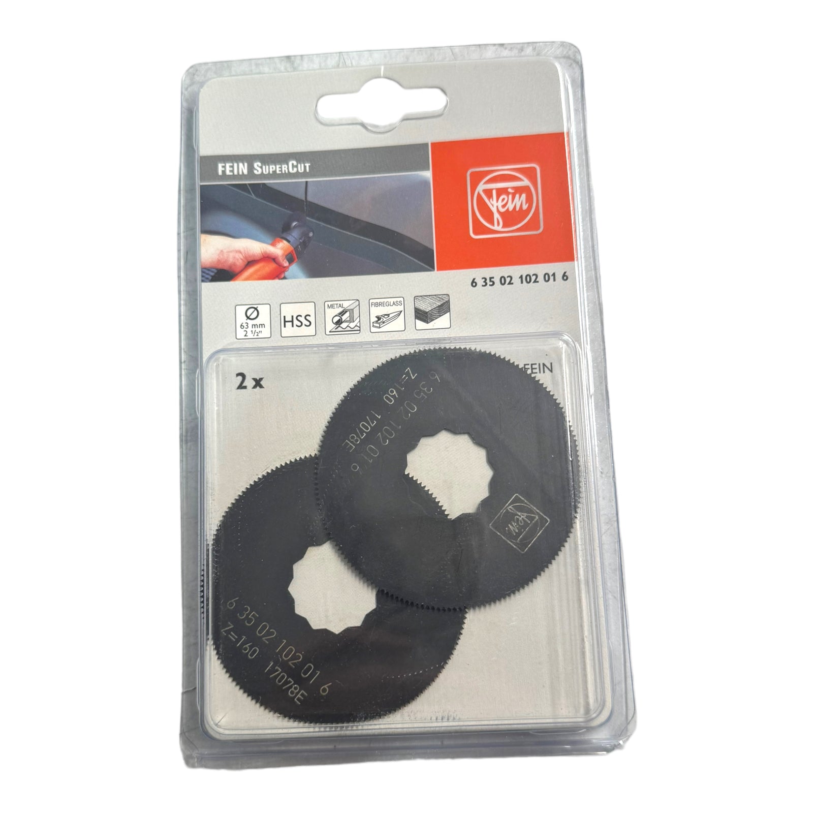 2x Fein 63502102016 HSS-Sägeblatt SuperCut 63mm