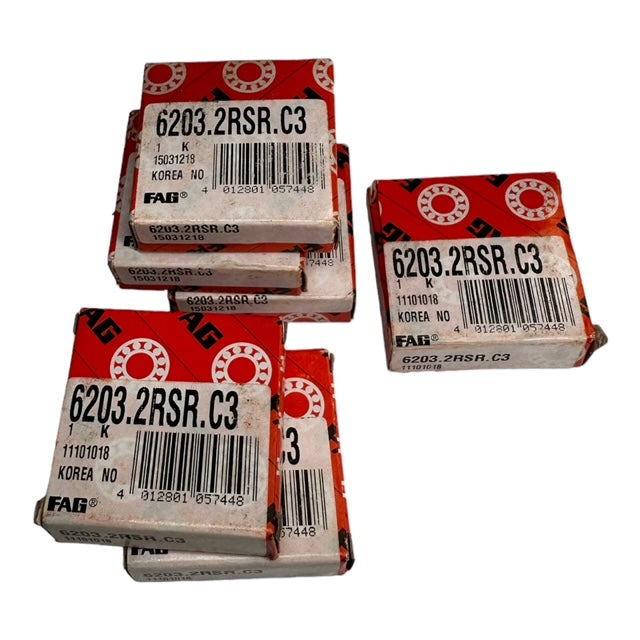 10x FAG 6203.2RSR.C3 Rillenkugellager Kugellager 17x40x12mm