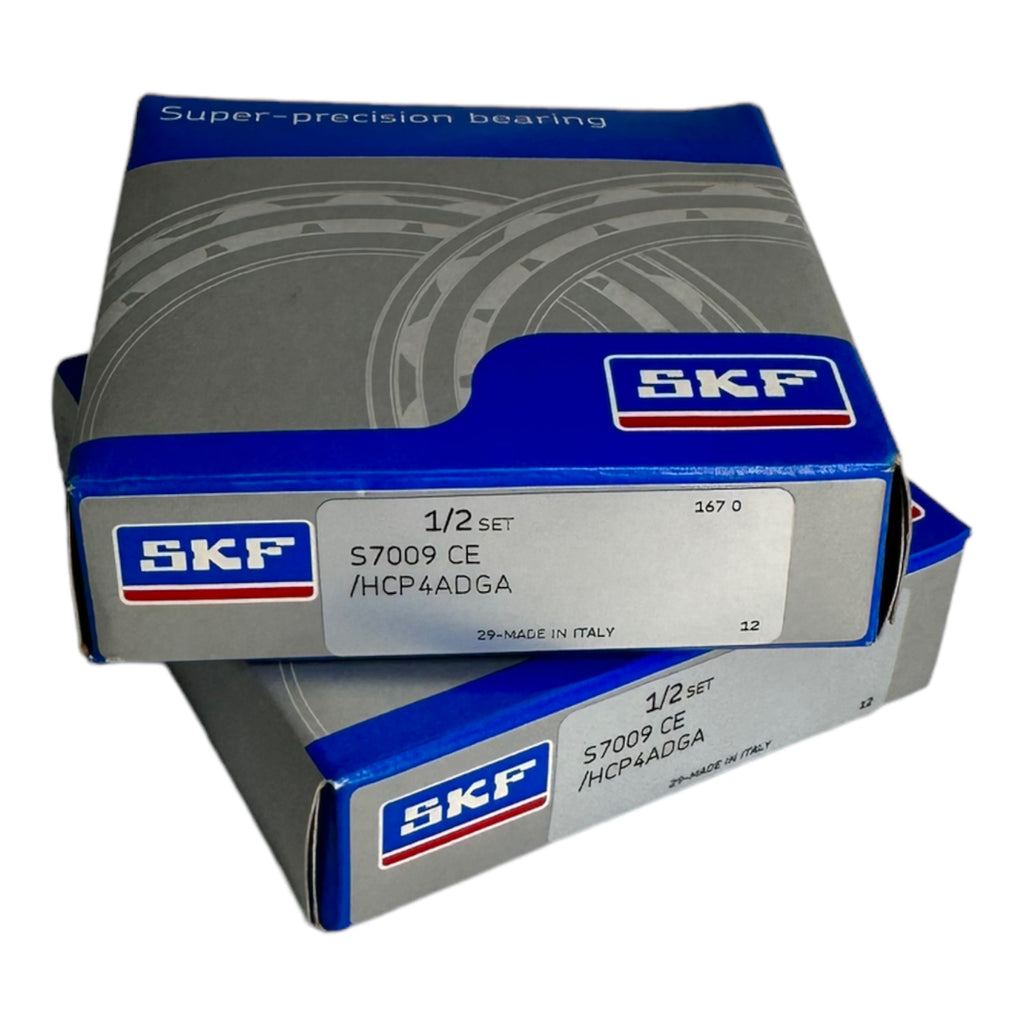 2x SKF S7009CE/HCP4ADGA Superpräzisions-schrägkugellager Kugellager 45x75x32mm