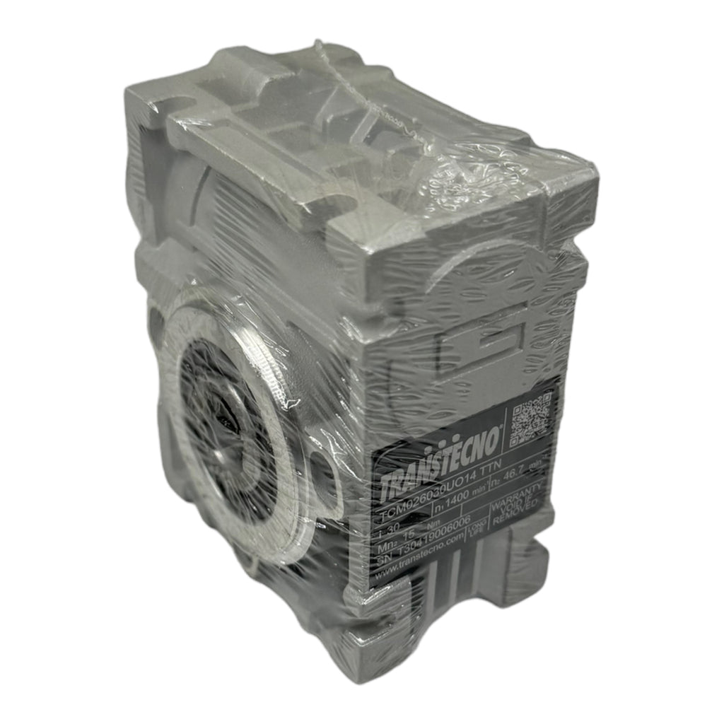 Transtecno TCM026030UO14 TTN Getriebe Schneckengetriebe 1400min / 46,7min / i30