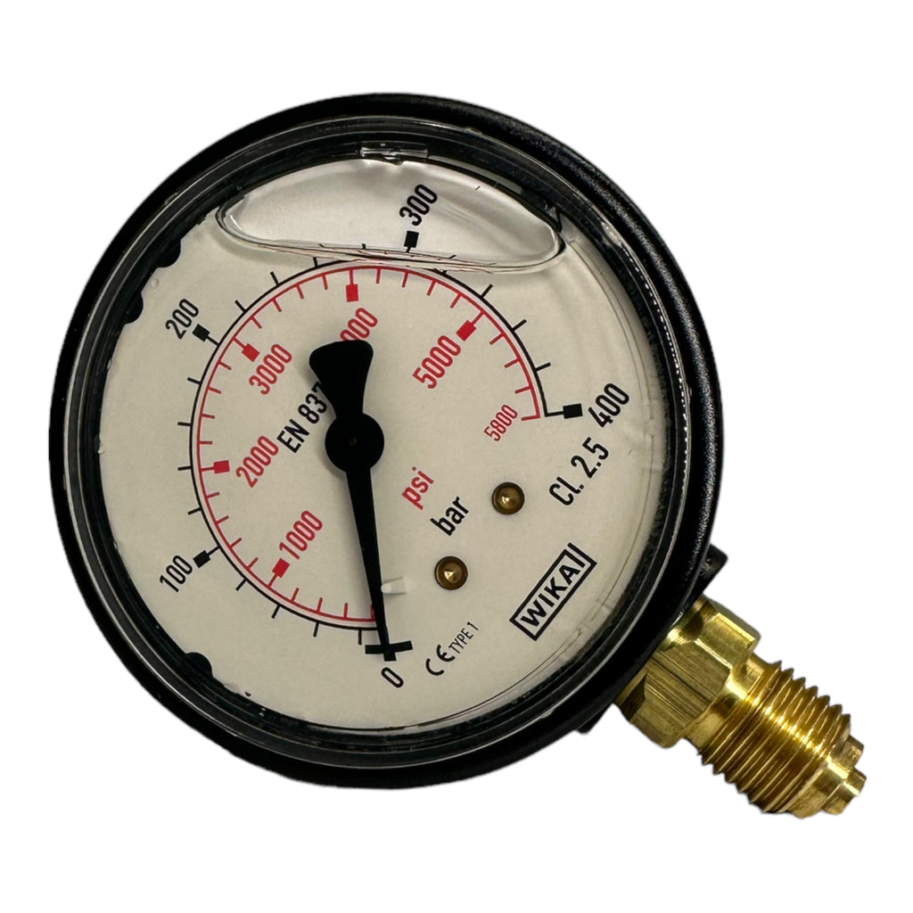 WIKA / RIEGLER Glyzerinmanometer bar/psi 63 mm, G1/4 senkrecht, 0-400bar 715-K