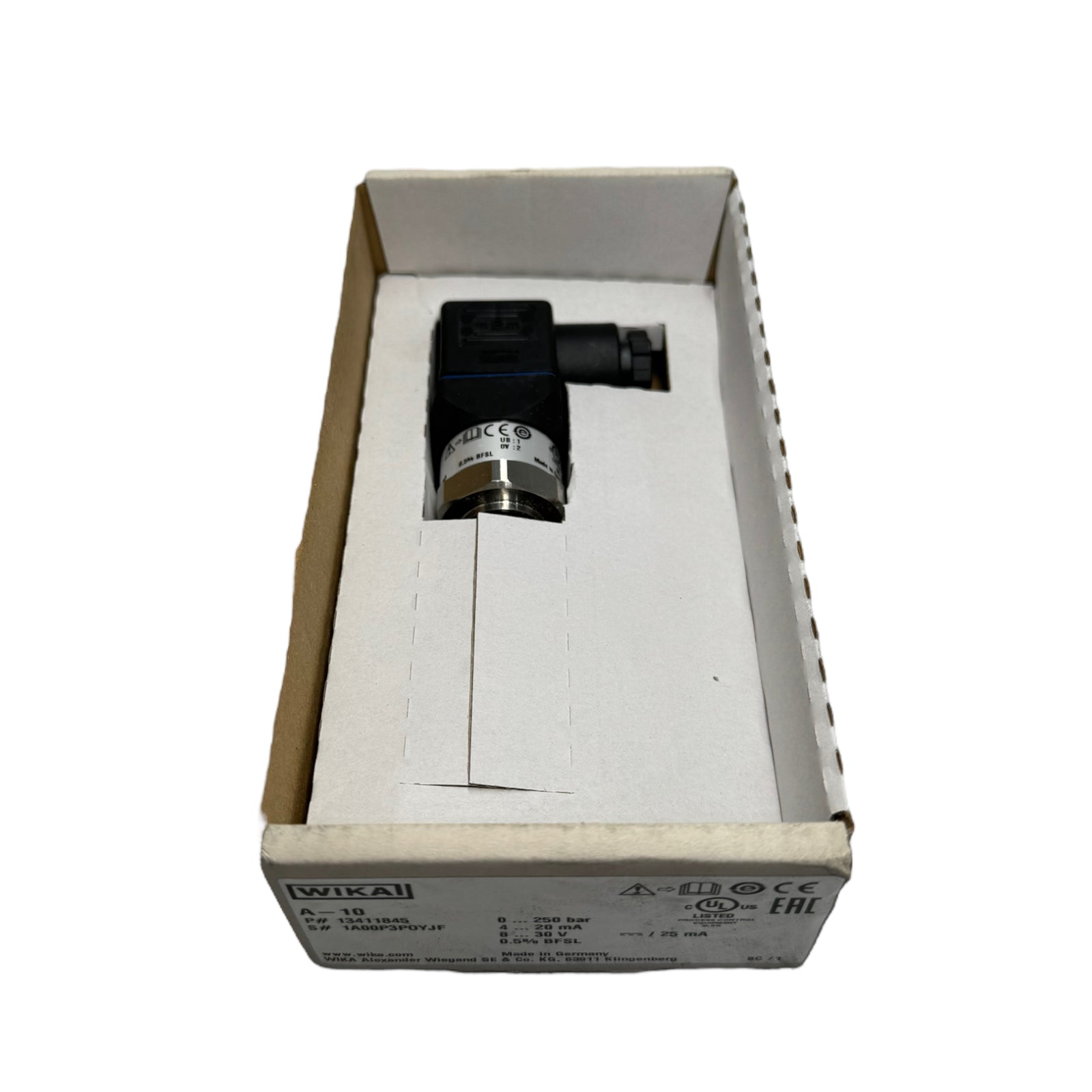 WIKA A-10 Drucktransmitter / Drucksensor / Druckmessumformer 250bar