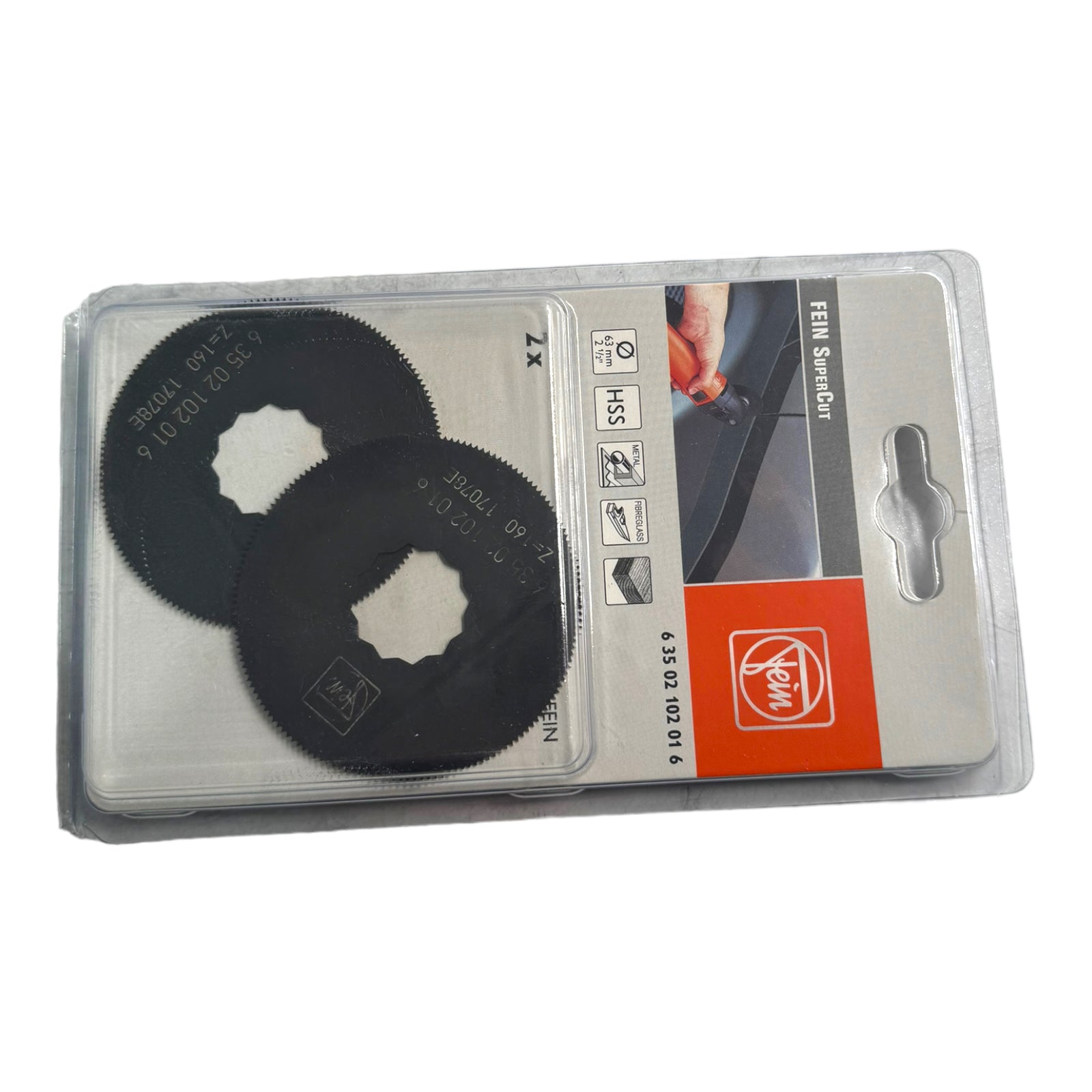 2x Fein 63502102016 HSS-Sägeblatt SuperCut 63mm