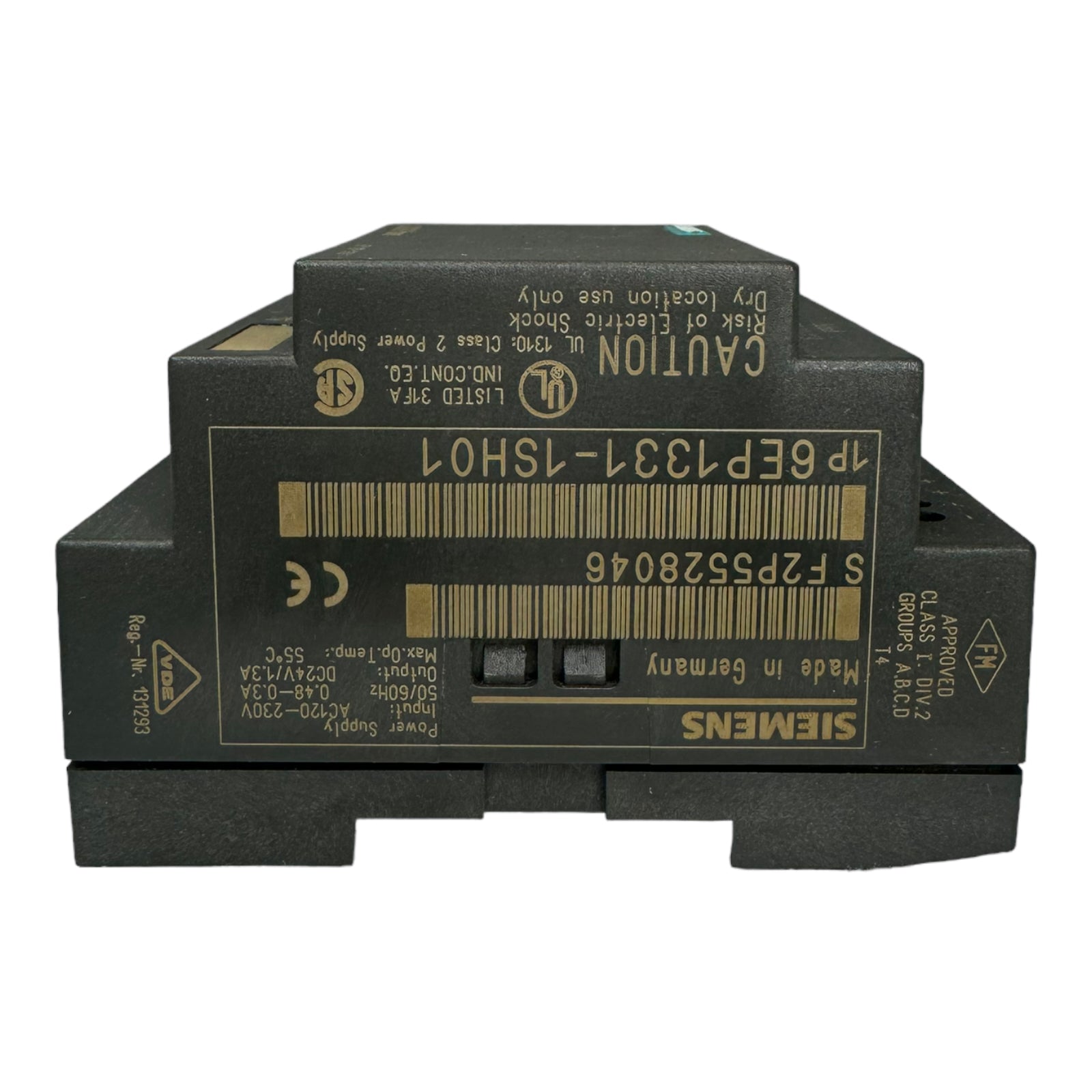 SIEMENS 6EP1331-1SH01 LOGO Power Supply Module Hutschienen-Netzteil 24V 1.3A