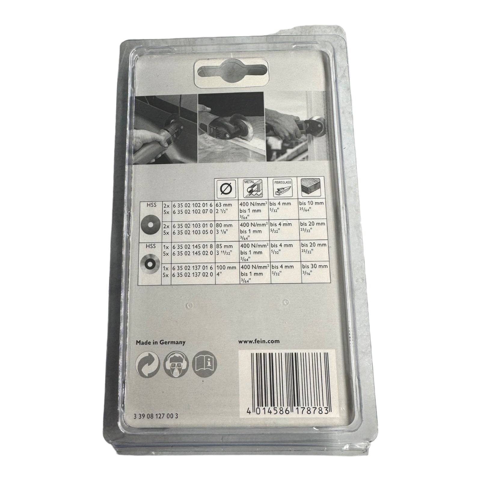 2x Fein 63502102016 HSS-Sägeblatt SuperCut 63mm