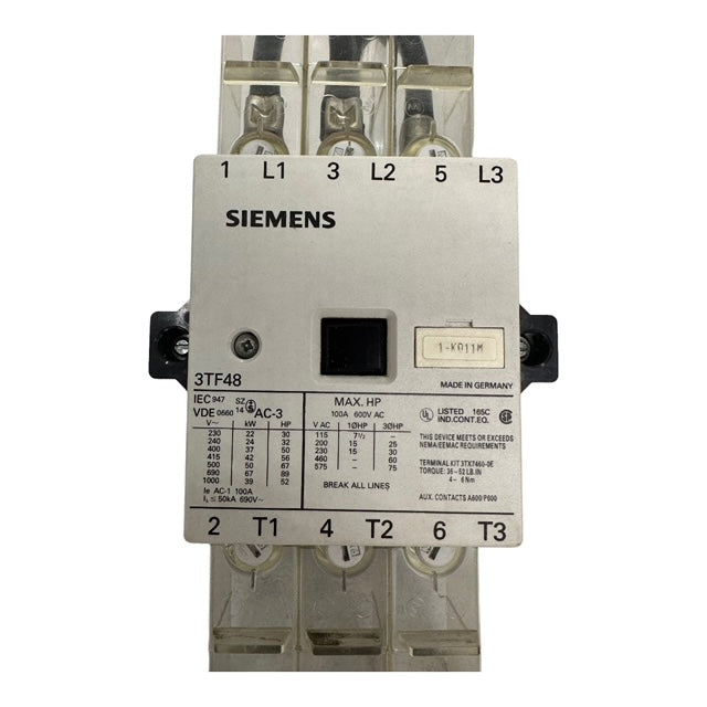 Siemens 3TF48 Leitungsschütz Contactor 3TF4822-0AL2