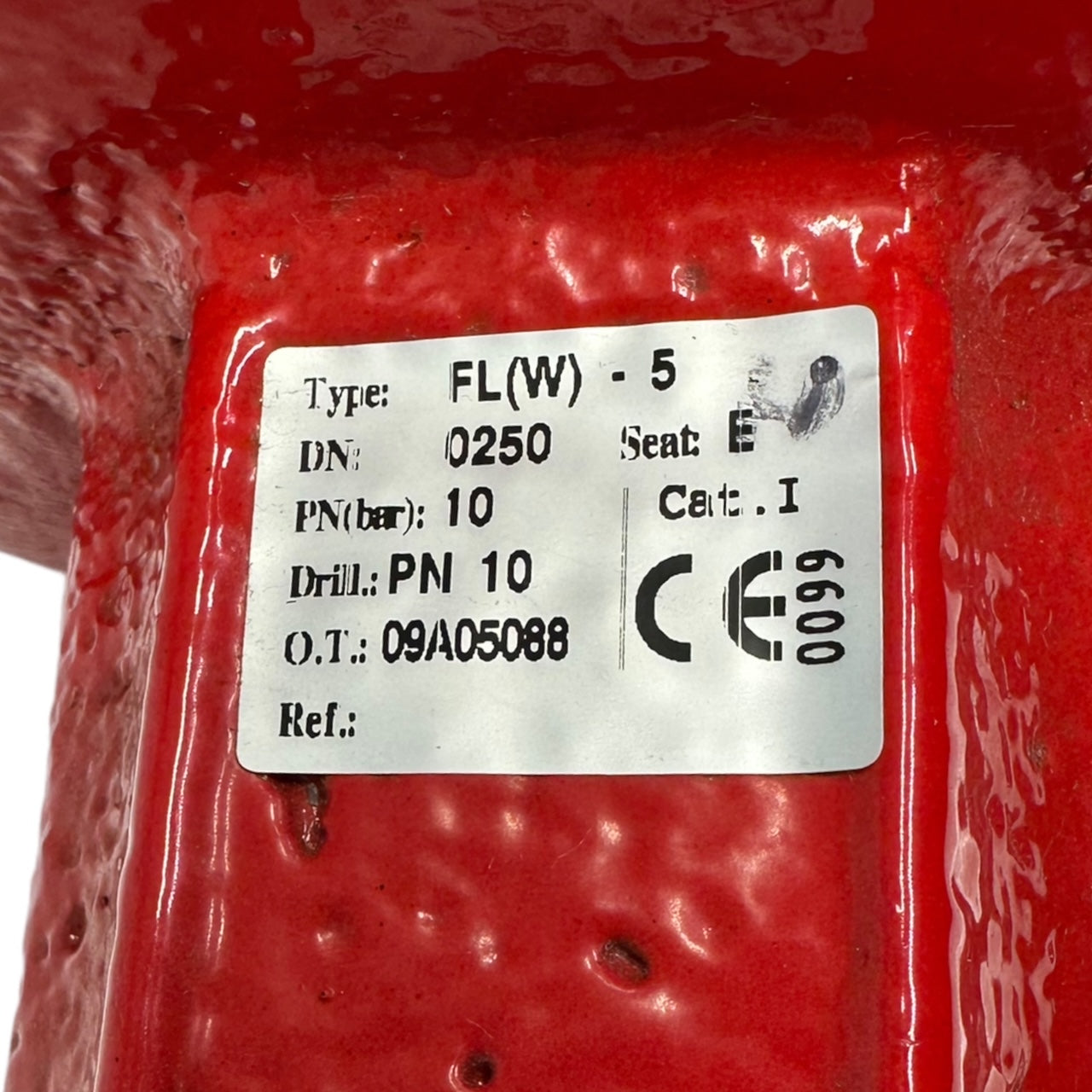 Sigeval FL(W)-5 Butterfly Valve Absperrklappe DN250 / 10bar / PN10