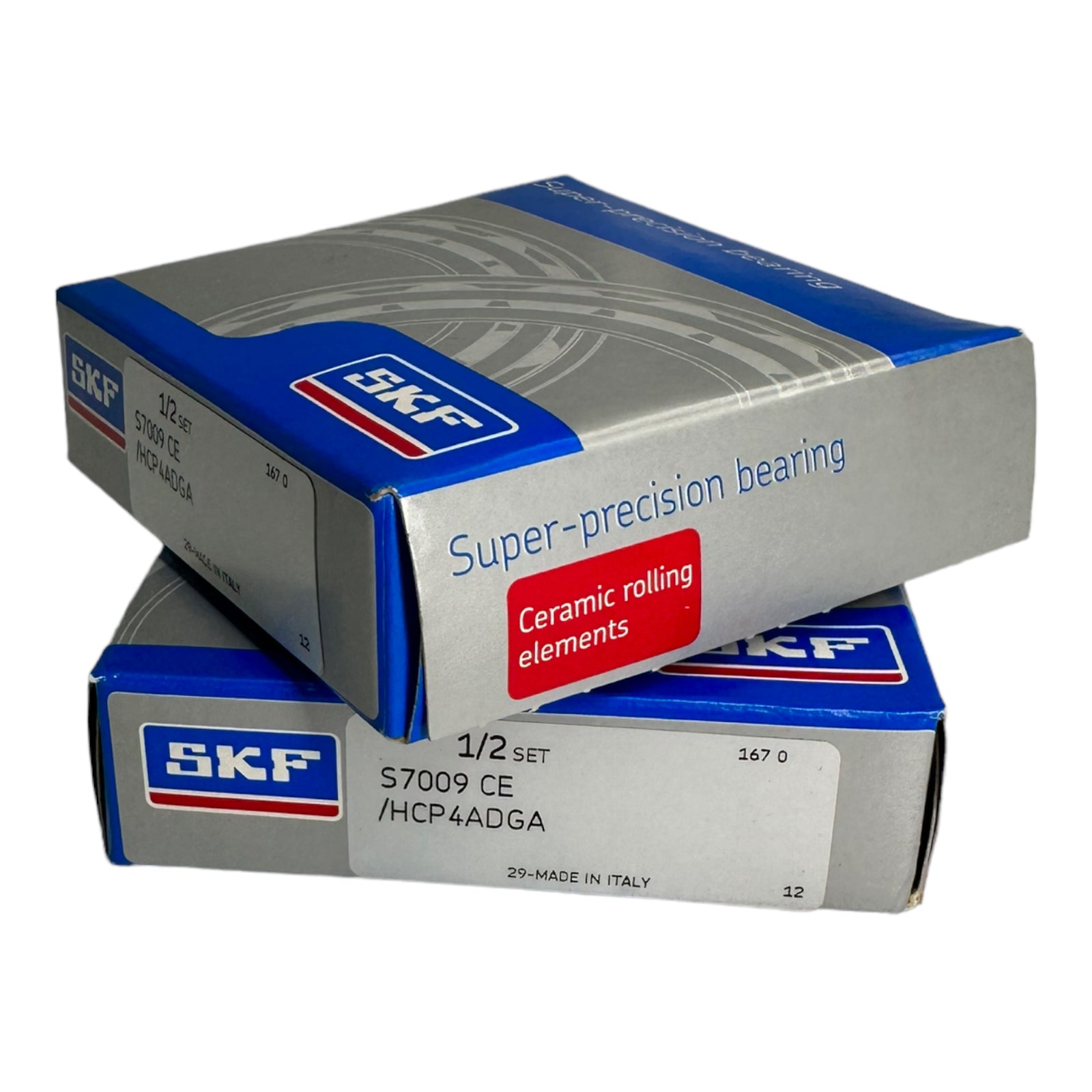 2x SKF S7009CE/HCP4ADGA Superpräzisions-schrägkugellager Kugellager 45x75x32mm