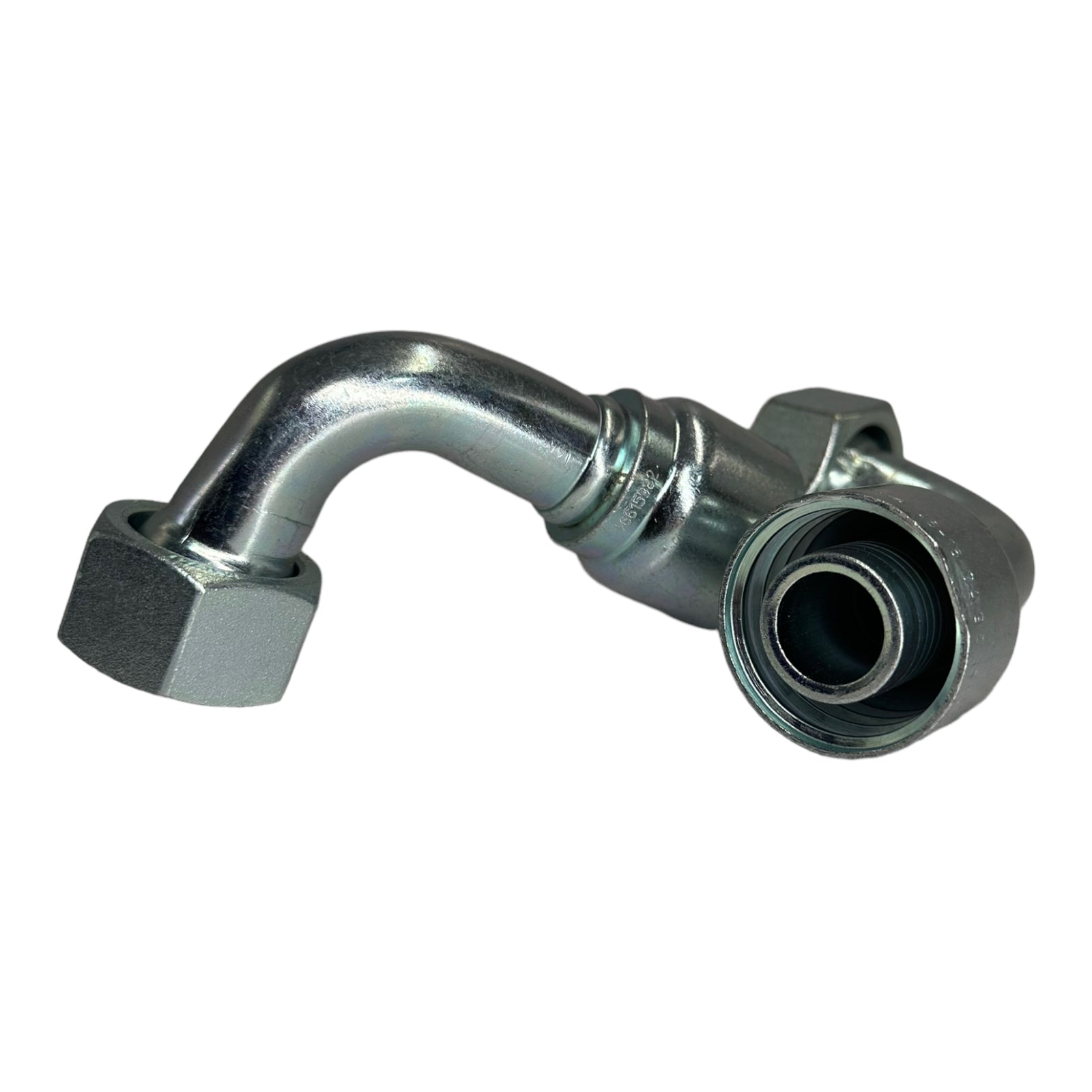 2x Parker 1CF46-28-16 Dichtkegel mit Überwurfmutter & O-Ring / 90° Bogen