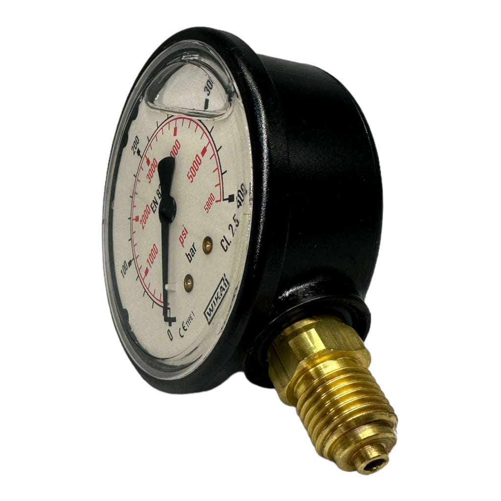 WIKA / RIEGLER Glyzerinmanometer bar/psi 63 mm, G1/4 senkrecht, 0-400bar 715-K