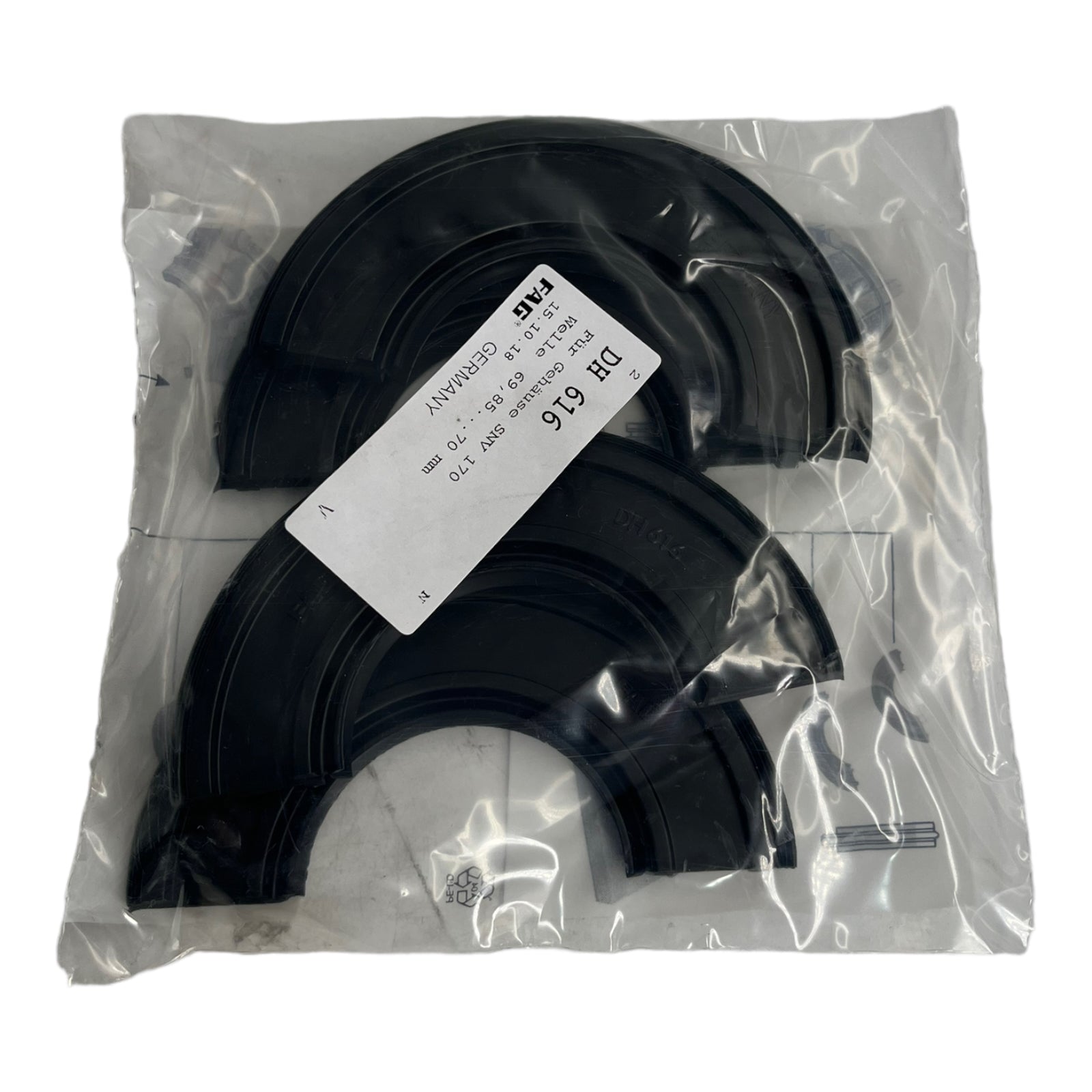 2x FAG DH616 Zweilippendichtung Dichtung Serie: DH 69x140.93x14,5mm