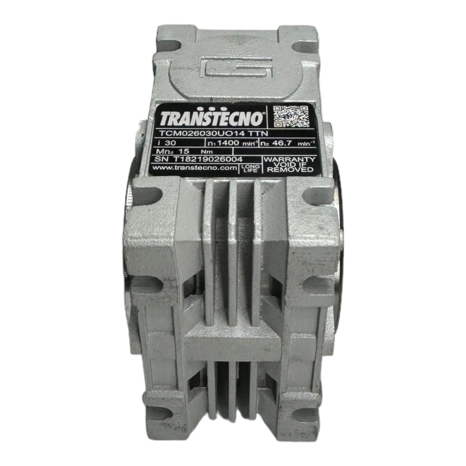 Transtecno TCM026030UO14 TTN Schneckengetriebe Getriebe 1400min / 46,7min / i30