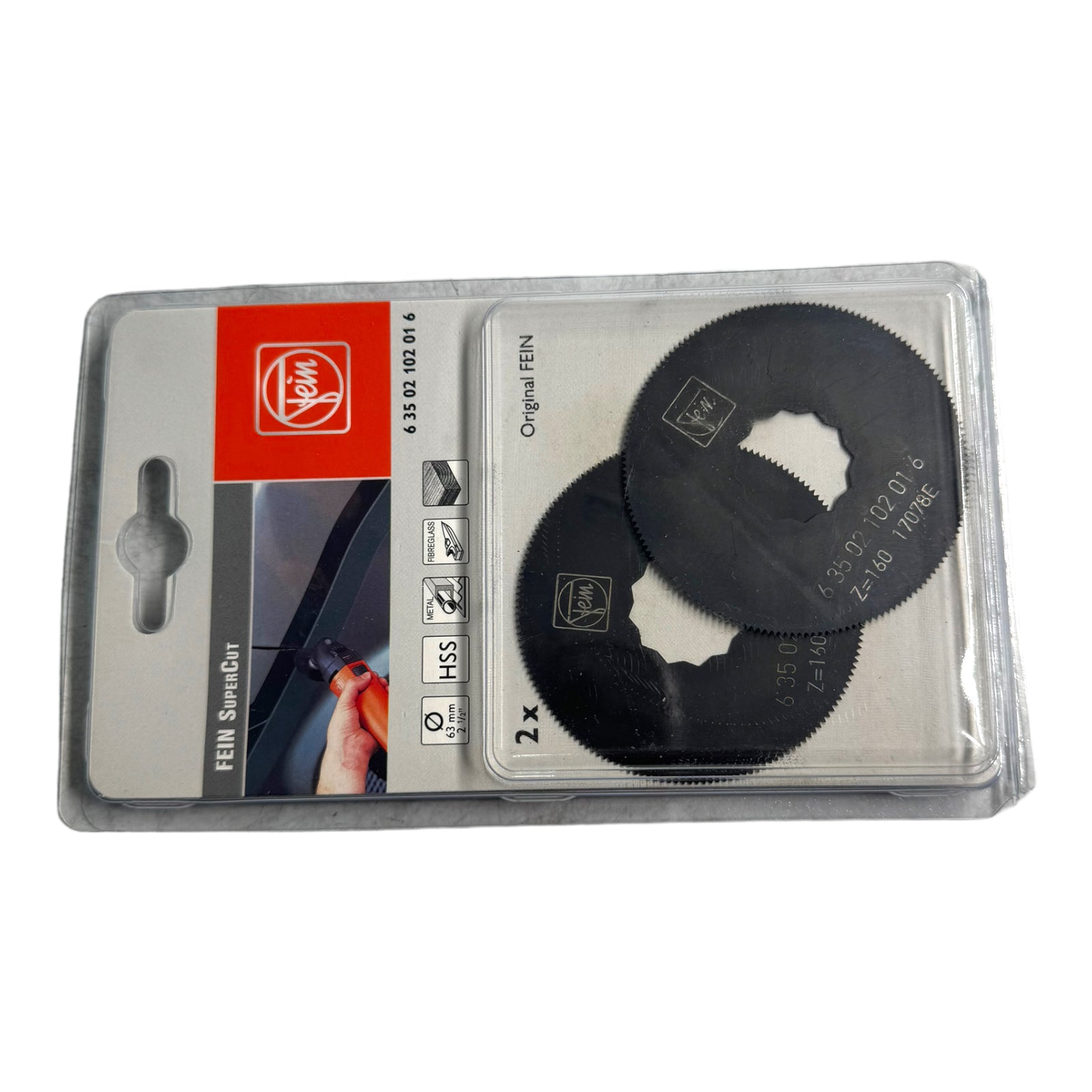 2x Fein 63502102016 HSS-Sägeblatt SuperCut 63mm