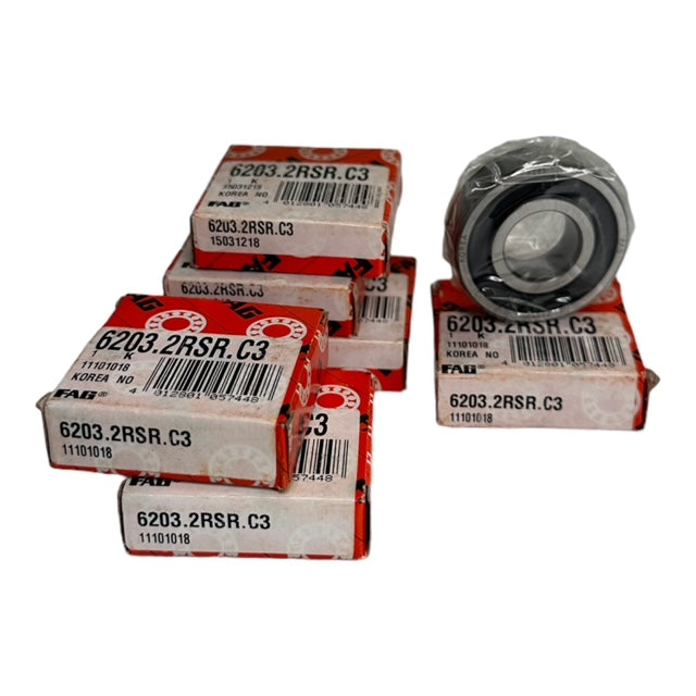 10x FAG 6203.2RSR.C3 Rillenkugellager Kugellager 17x40x12mm