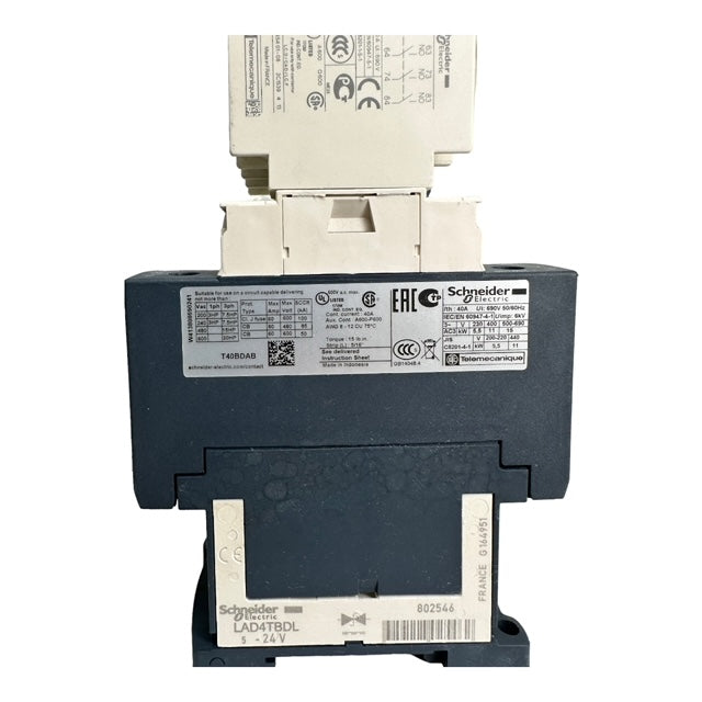 SCHNEIDER ELECTRIC LC1DT40BD / LADN40 Leistungsschütz Hilfsschalter 24VDC