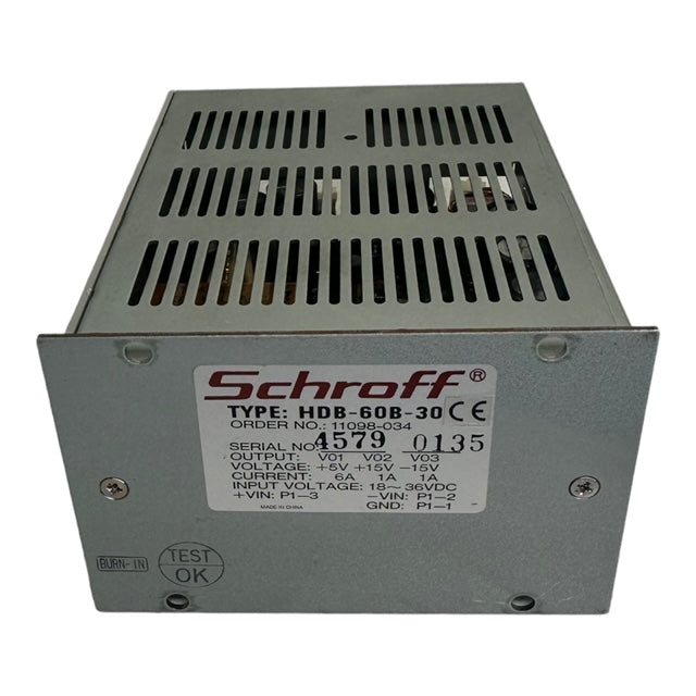 Schroff HDB-60B-30 Netzteil +5V +15V -15V