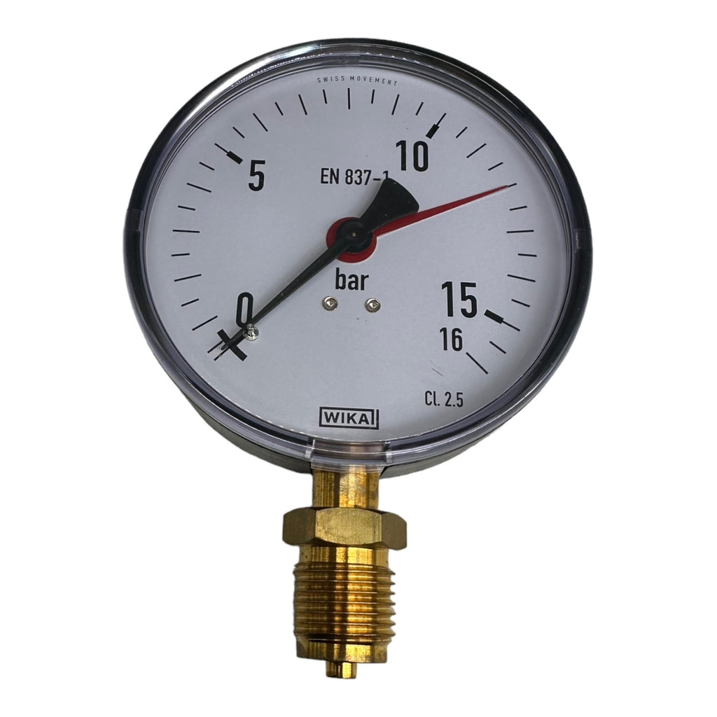 Wika 9022619 / 111.10.100 Manometer 0-15bar Anschluss unten größe: 100mm