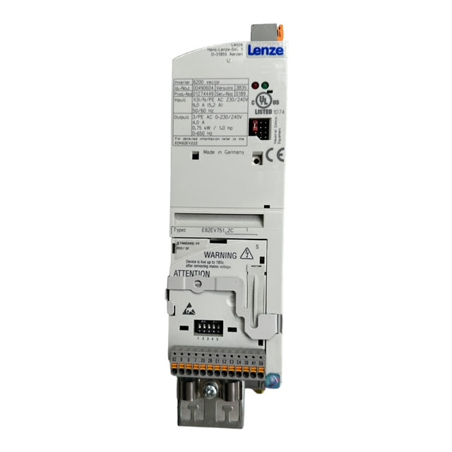 Lenze E82EV751_2C Inverter Frequenzumrichter 0,75kW / 1HP