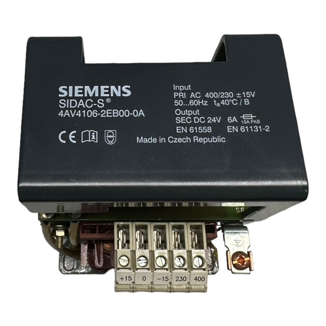 Siemens SIDAC-S 4AV4106-2EB00-0A Transformator  | 4AV4 / 50/60Hz / 230/400VAC