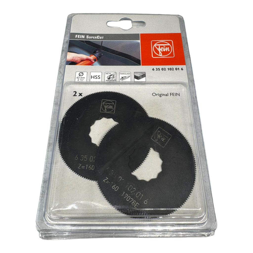 2x Fein 63502102016 HSS-Sägeblatt SuperCut 63mm
