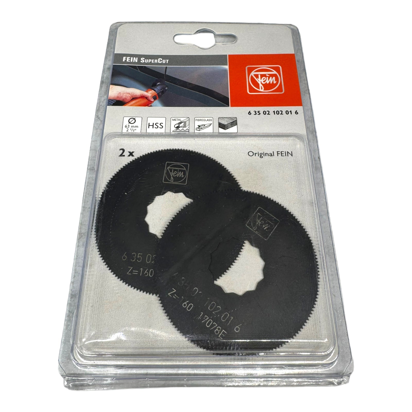 2x Fein 63502102016 HSS-Sägeblatt SuperCut 63mm