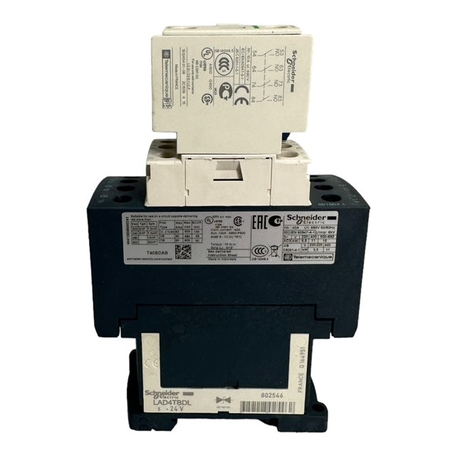 SCHNEIDER ELECTRIC LC1DT40BD / LADN40 Leistungsschütz Hilfsschalter 24VDC