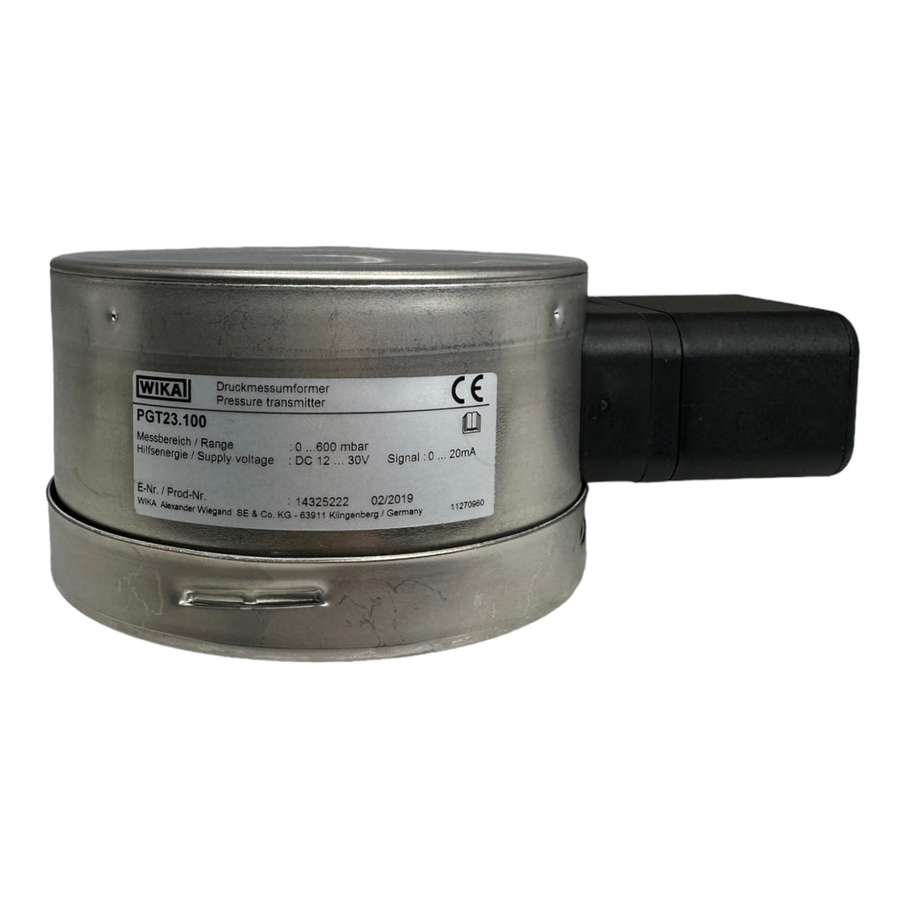 WIKA PGT23.100 Manometer mit Ausgangssignal G1/2 unten 0-600mbar