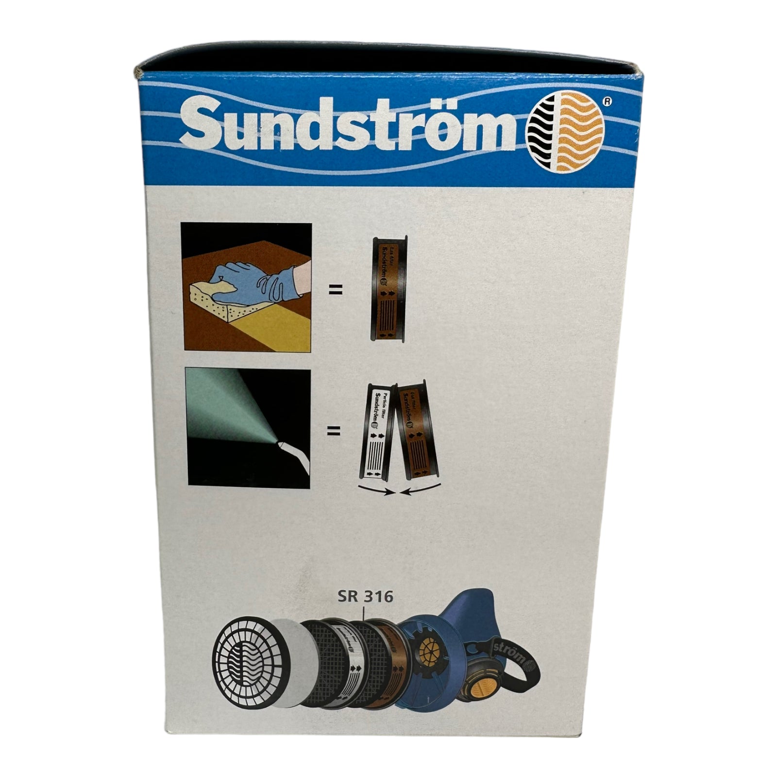 5x Sundström SR316 Gasfilter K1 Klasse 1, Filter Kartusche gegen Ammoniak