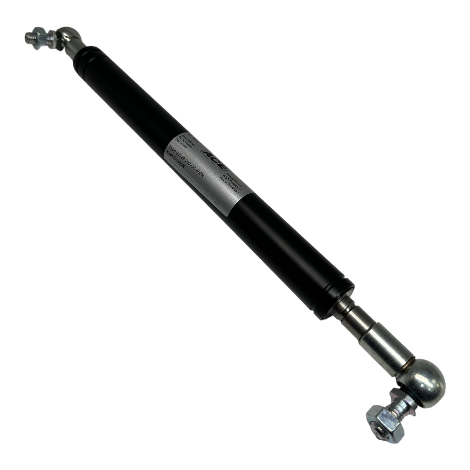ACE Gaszugfeder / Gasfederzug GZ-28-200-CC-400N Kraft N= 400N