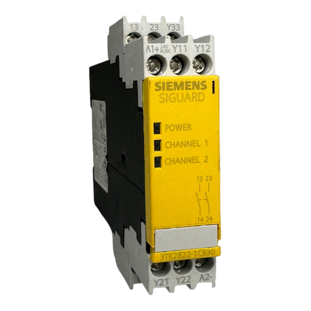 Siemens 3TK2822-1CB30 Sicherheitsschaltgerät Sichereitsrelais Spule 24V AC/DC