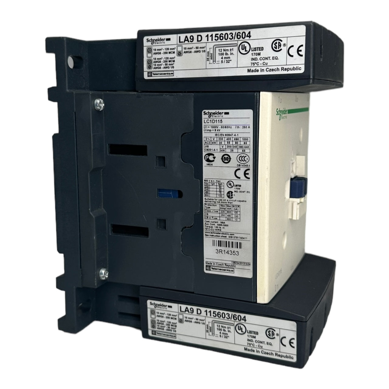 Schneider Electric LC1D115P7 / LC1D115 Leistungsschütz Schütz LA9D115603/604