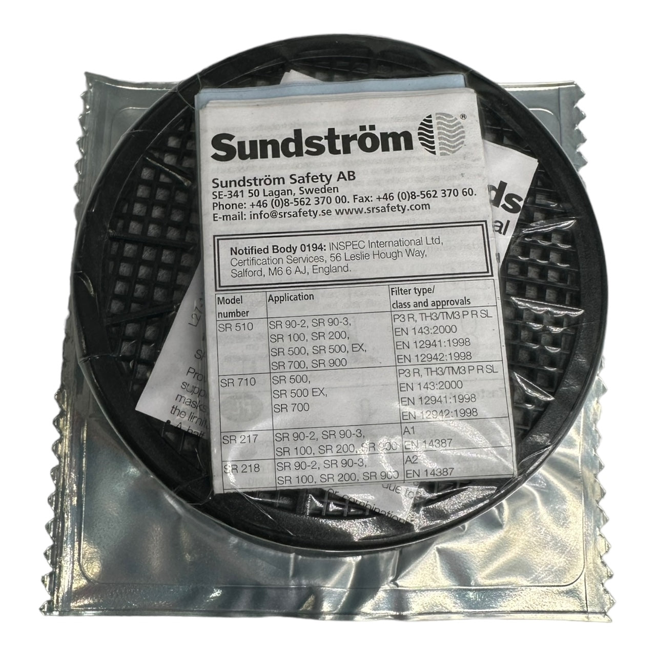 Sundström SR295 Gas Filter K2