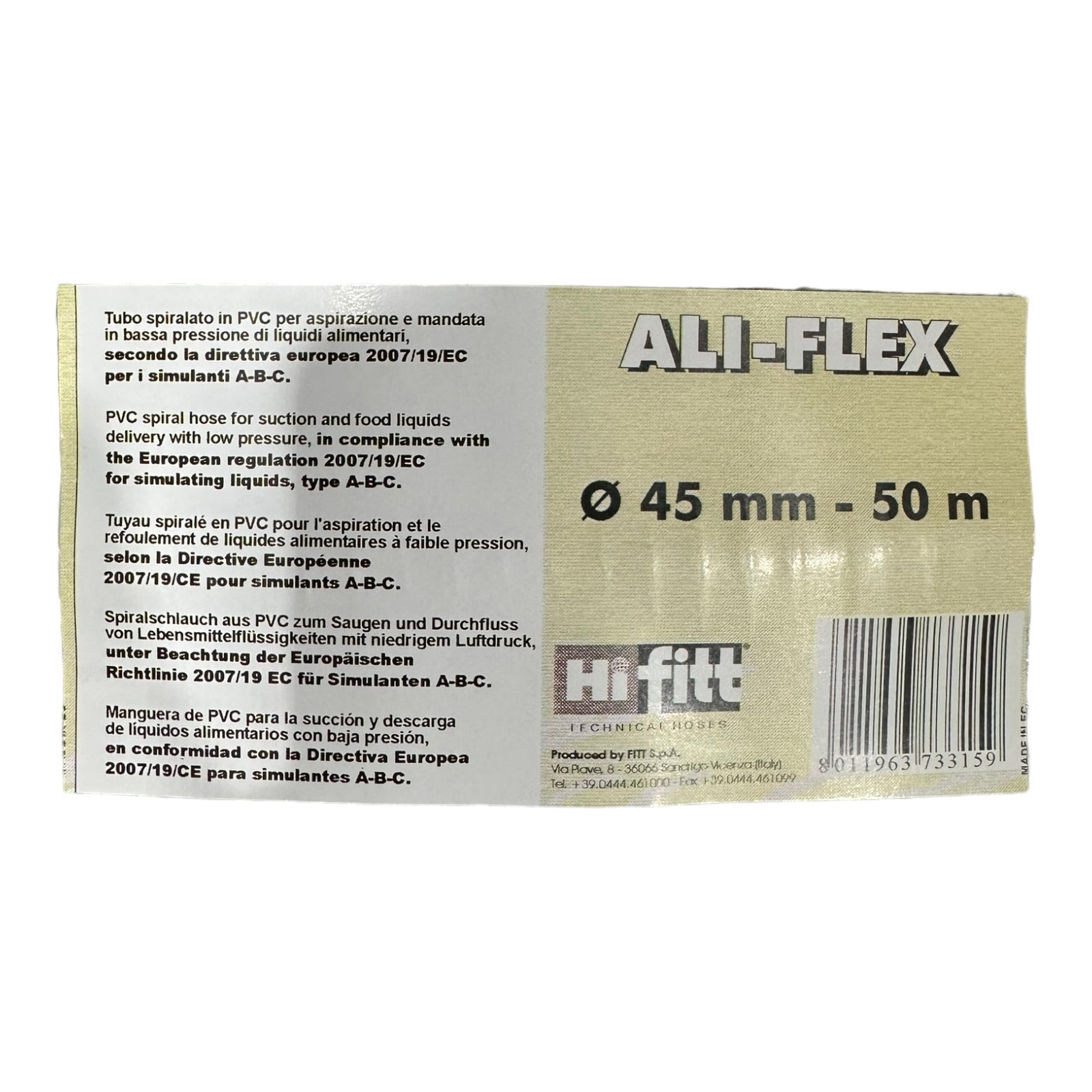 Ali-Flex 45mm x 50m Spiralschlauch Saugschlauch Druckschlauch 50m