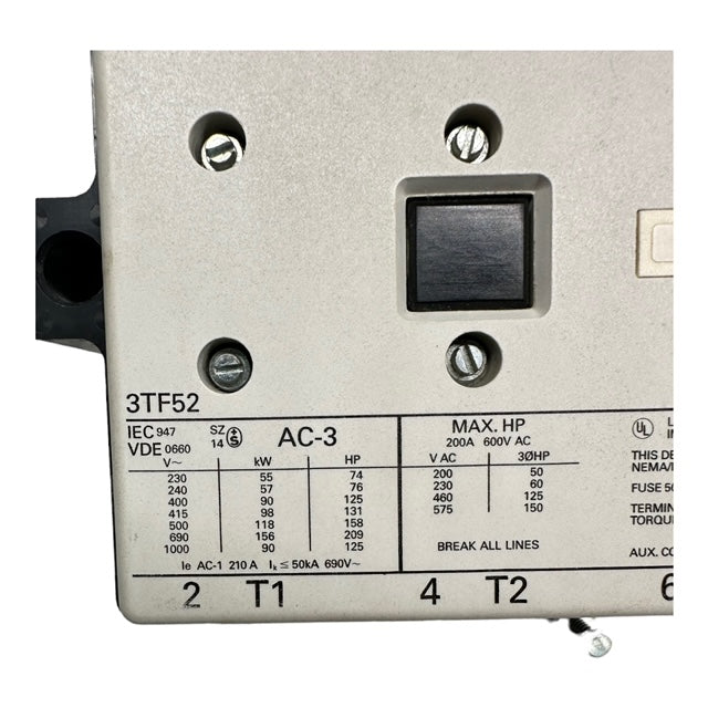 Siemens 3TF5222-0AL2 Schütz, Leistungsschütz,Contactor