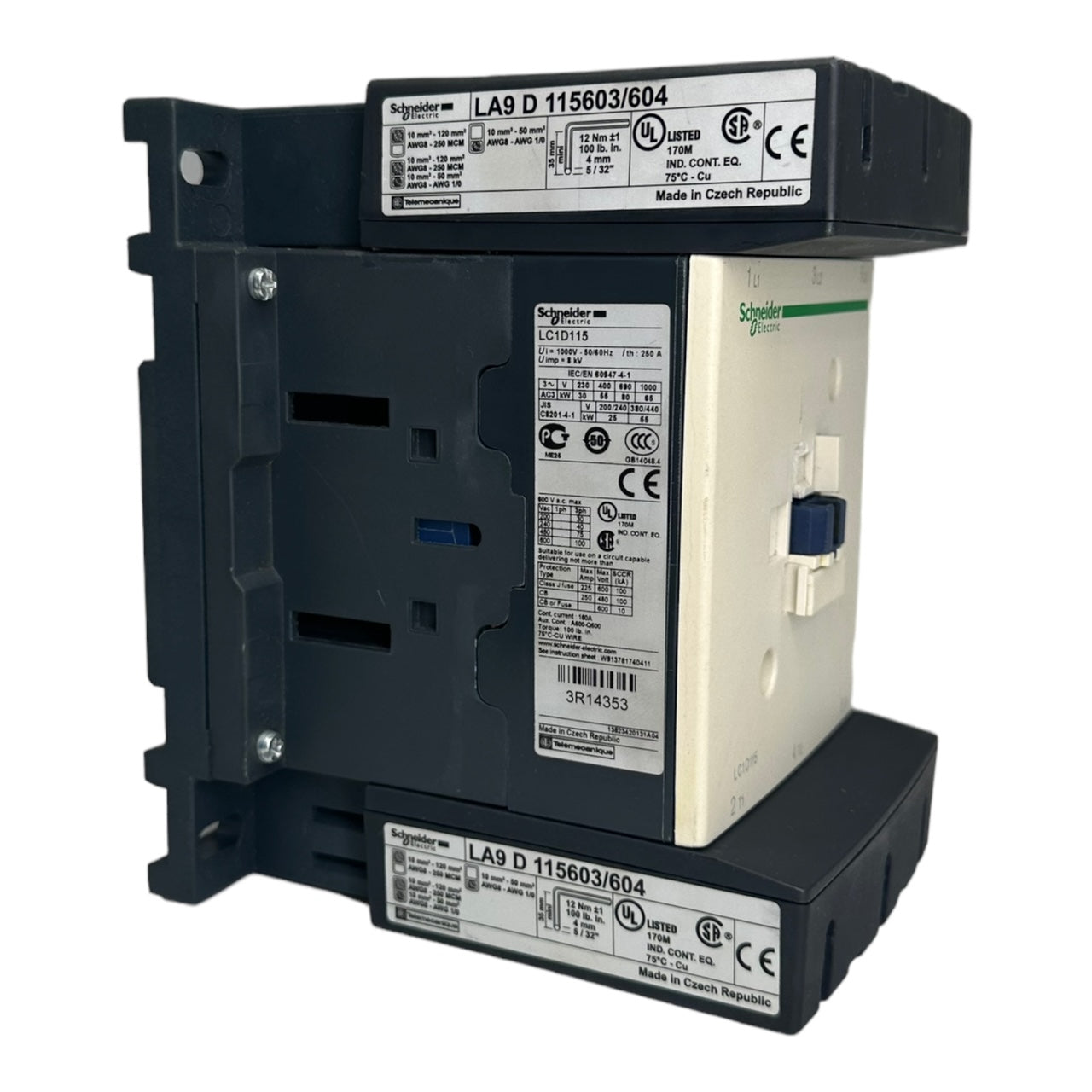Schneider Electric LC1D115P7 / LC1D115 Leistungsschütz Schütz LA9D115603/604