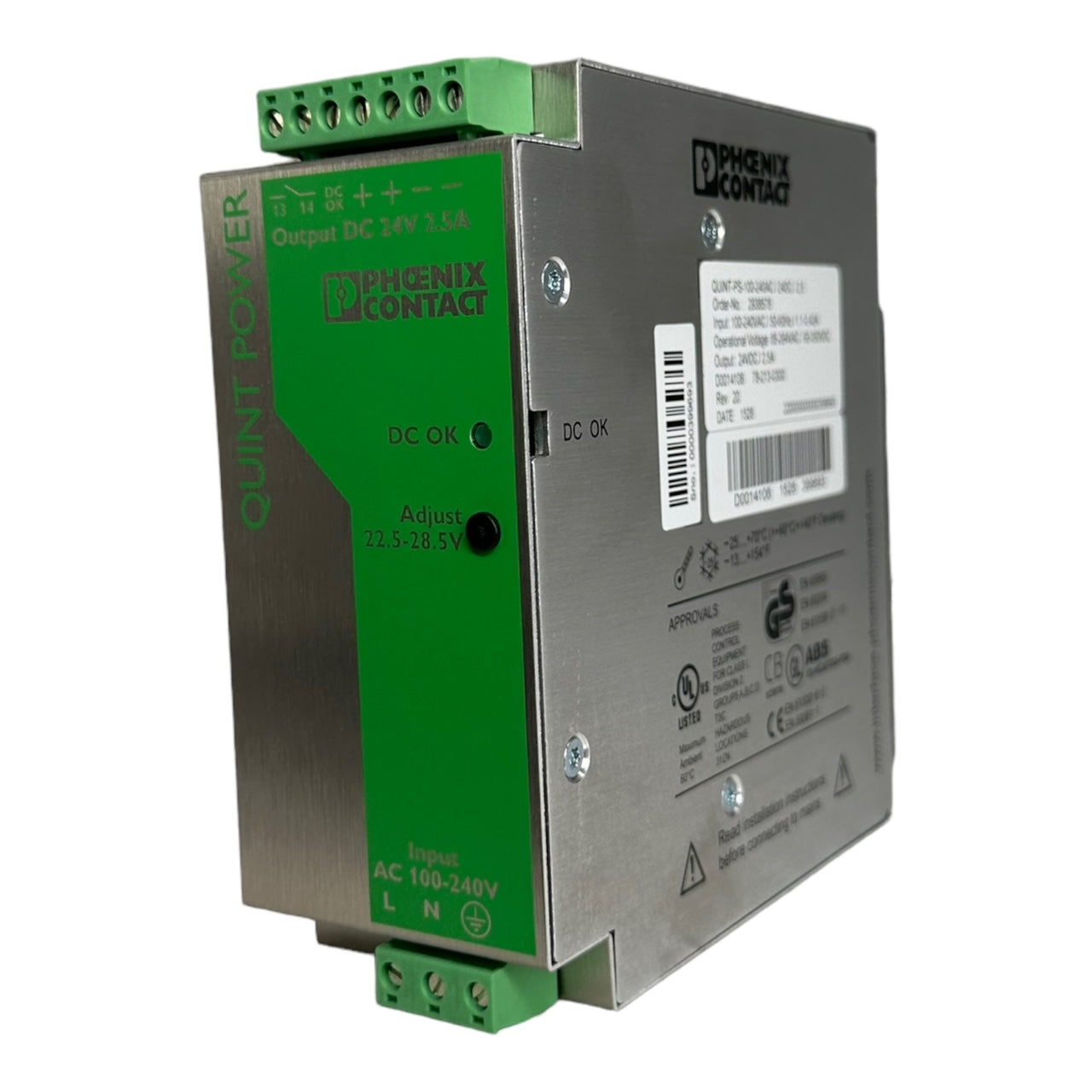 Phoenix Contact QUINT-PS-100-240AC/24DC/2,5 Netzteil Stromversorgung / 2938578