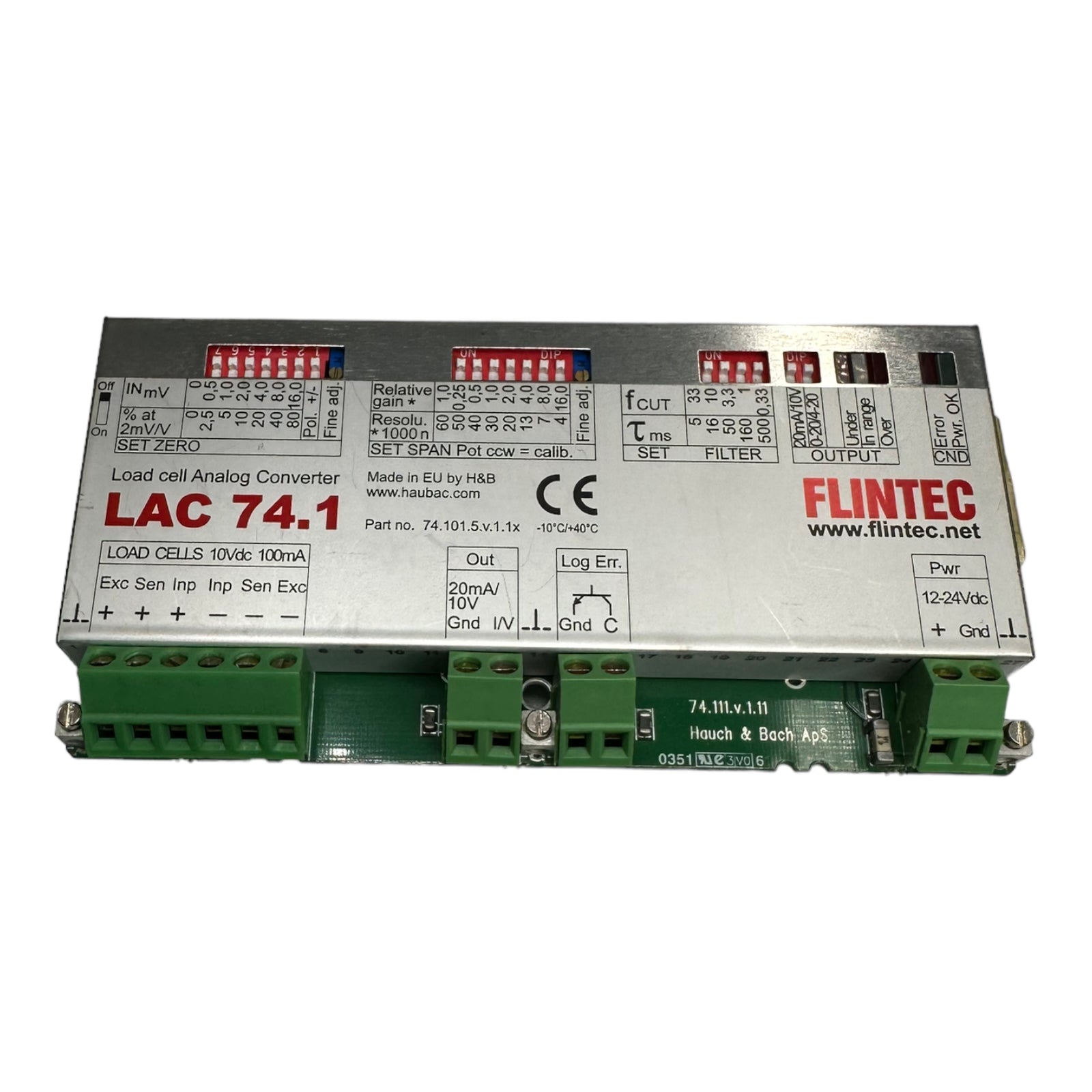 Flintec LAC 74.1 Universal DMS Verstärker Modul 4...20mA oder 0...10V
